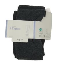 Nové - 2x tmavosivé pančuchy Primark