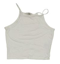 Biely crop top Miss E-vie