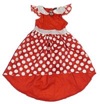 Kostým - Červeno-bílé saténové šaty - Minnie Disney 