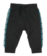 Tmavošedé tepláky s nápisy Primark 