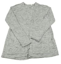 Sivo-strieborný svetrový cardigan H&M