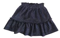 Modro-ružová trblietavá sukňa Tu