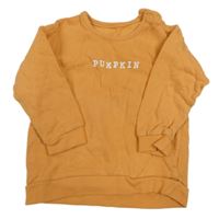 Oranžová mikina s nápisom George