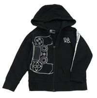 Černá propínací mikina PlayStation s kapucí Next