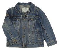 Tmavomodrá rifľová bunda Vertbaudet