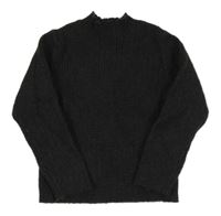 Tmavosivý rebrovaný sveter Zara