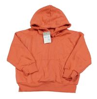 Nové - Oranžová mikina s klokankou a kapucňou Primark