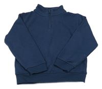 Tmavomodrá mikina s rolákom Primark