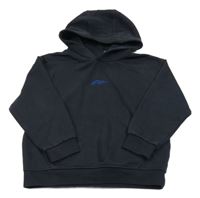 Tmavomodrá mikina s nápisom a kapucňou Next