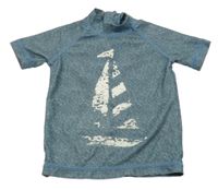 Tmavomodré UV tričko s lodičkou Next 