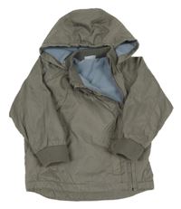 Sivá šušťáková jarná bunda s kapucňou Cherokee