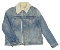 Modrá riflová bunda s límečkem River Island