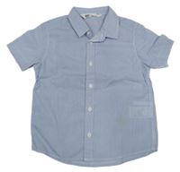 Světlemodro-biela prúžkovaná košeľa H&M