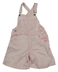 Světlerůžové riflové laclové kraťasy H&M