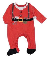 Nové - Červený sametový overal - Santa F&F
