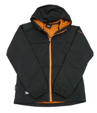 Černá šusťáková funkční jarní bunda s nášivkou a kapucí Dare 2B