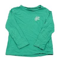Zelené triko s dinosaurem H&M