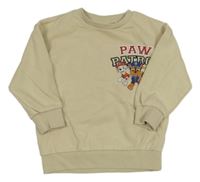 Svetlobéžová oversize mikina s PAW PATROL Next