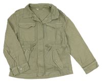 Khaki rifľová parka H&M