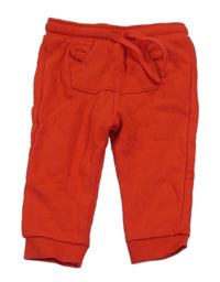 Červené teplé tepláky s kapsou s oušky KIABI