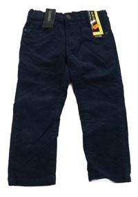 Nové - tmavomodré manšestráky St. Bernard