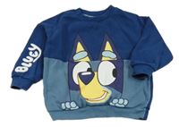 Tmavomodro-modrošedá mikina s pejskem - Bluey