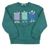 Šalvějová mikina s príšerkami M&S