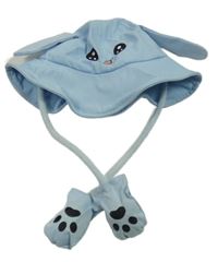 Světlemodrý klobouk s čumáčkem 