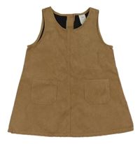 Hnedé semišové šaty H&M