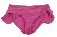 Tmavoružové plavkové nohavičky s volánikmi Pepperts!