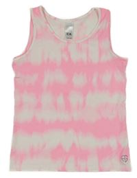 Růžovo-bílý batikovaný sportovní top C&A