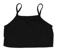 Čierny crop top SHEIN