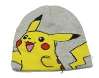 Sivá melírovaná čapica s Pikachu H&M