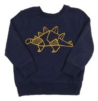 Tmavomodrá mikina s dinosaurom George