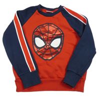 Červeno-tmavomodrá mikina se Spidermanem C&A