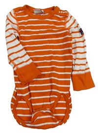 Cihlovo-bílé pruhované body Polarn O. Pyret