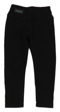 Černé zateplené legíny Shein