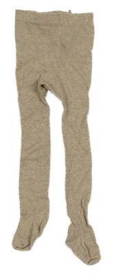 Béžové melírované žebrované punčocháče H&M