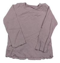 Starorůžové žebrované triko George