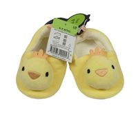 Nové - Žlté plyšové cápačky s kuřetem M&S vel. 17/18