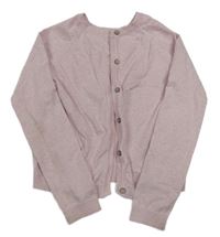 Ružový melírovaný prepínaci sveter Next