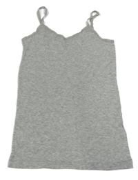 Sivý melírovaný rebrovaný top Pepperts