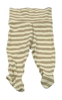 Béžovo-hnědé pruhované polodupky H&M