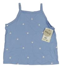 Nové - Svetlomodrý top so srdiečkami H&M