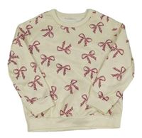 Béžová mikina s mašľami Shein