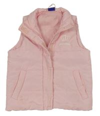 Ružová šušťáková vesta s korunkou Lupilu