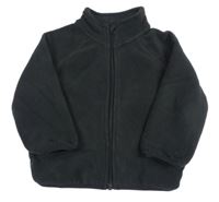 Čierna fleecová prepínaci mikina