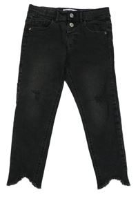 Černé skinny rifle s prošoupáním Zara