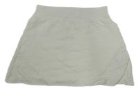 Biela kvetovaná pletená sukňa Zara