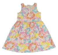 Bielo-farebné bavlnené šaty H&M